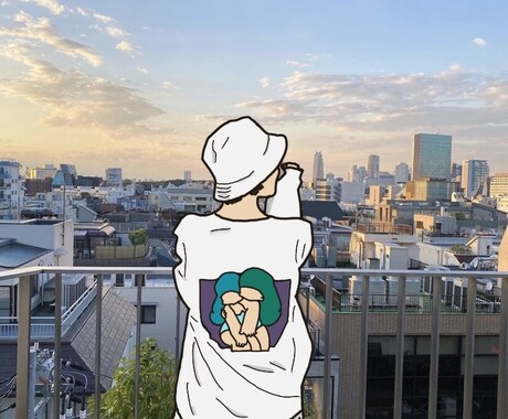 写真に写っている人をイラストに変えます イラストを使って一味違う写真にしませんか？ イメージ1