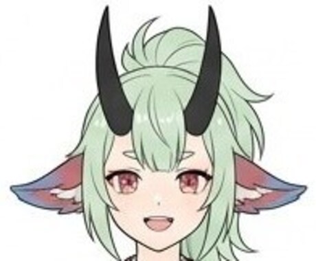 VTuber用！和風・鬼狐の三面図を作成します 応援価格！三面図のみの提供で制作費用を応援します。 イメージ1