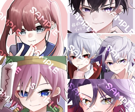 かわいいSNSアイコンを作成致します かわいい女の子を描くことが得意です イメージ1