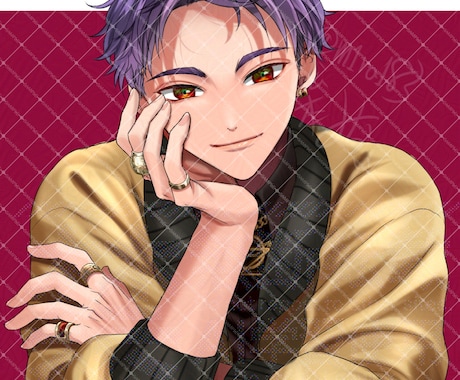かっこいい男性イラストお描きします 女性向けの表紙/シチュエーション/スチル風イラストなど イメージ1