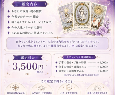 宿命・本質を読み解く深層鑑定します なぜこの人生なのか、その理由と意味をお伝えします イメージ1