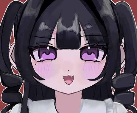 SNSなどで使えるかわいいイラストを描きます 正面バストアップのかわいいイラストを描きます！ イメージ1