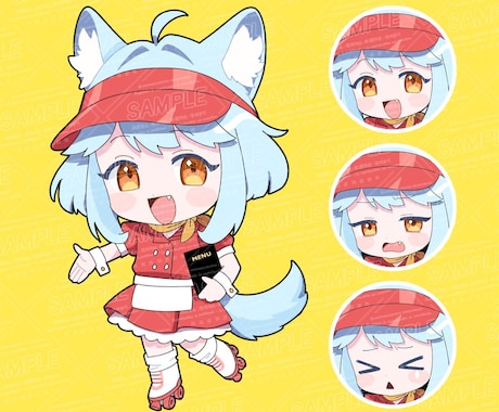 3000円でSDイラスト制作します ポップでかわいいSDイラスト制作いたします！ イメージ2