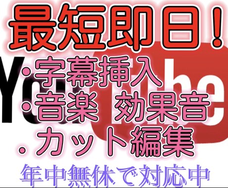 動画の基盤を作ります 動画編集の時間が確保できない貴方へ。 イメージ1