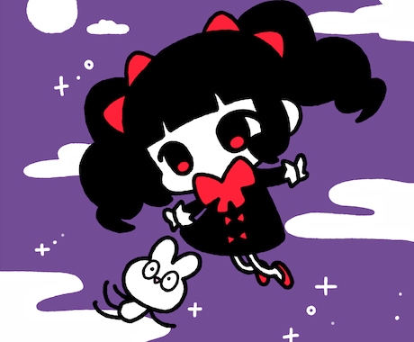 最短3日で一枚絵お描きします シンプルかつポップでかわいいイラストを得意としています イメージ1