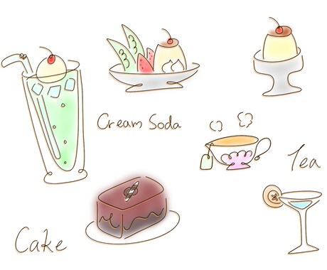 カフェや雑貨に使える手書き風イラスト制作します やさしく親しみやすい手書きタッチで、お店やSNSを彩ります イメージ2