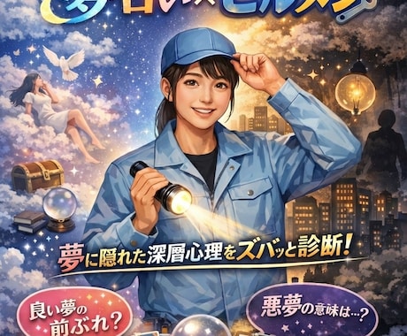 夢占い|ビルメン視点であなたの夢を読み解きます 「夢占い×ビルメン」で隠された深層心理を占います イメージ1