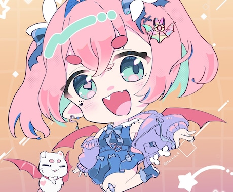 ぷにぷに可愛いミニキャラお描きします