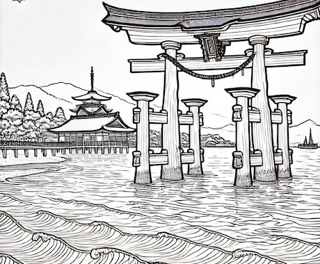 大人の塗り絵（下絵)を販売しています 自由な発想や創造がクリエイティブな作品を作ります。 イメージ1