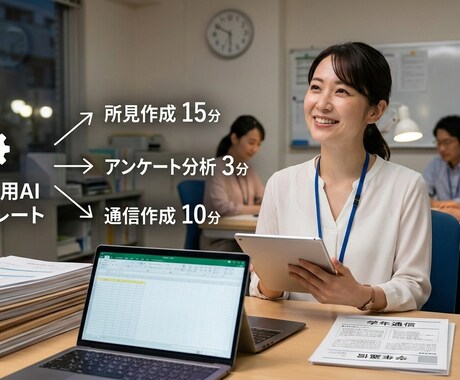現役教員が校務を削減する生成AIテンプレ作ります 所見・アンケート・通信…「書く苦痛」から解放されるプロンプト イメージ1