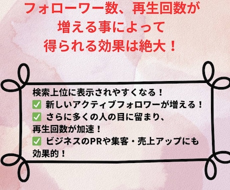 TikTokのフォロワー+1000人増加します TikTokフォロワー拡散！1000人増加します！ イメージ2