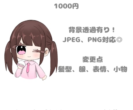 手に何かを持っているポーズのかわいい女の子描きます 小物を持っている可愛いイラスト、量産イラスト！☆背景透過無料 イメージ2