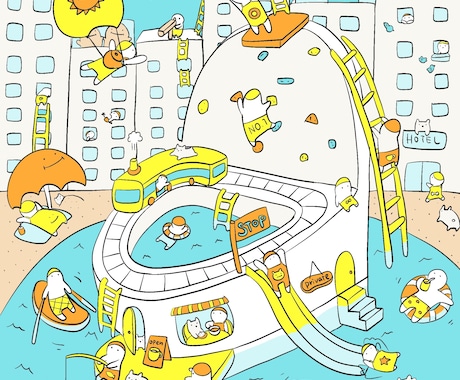 小さな生き物のユニークな世界観描きます 商用利用可！ユニークな世界観を一緒に作りませんか？ イメージ2