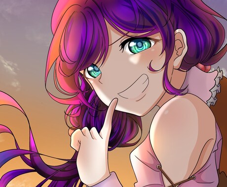 即日可！　あなた好みの♪イラストお描きします すぐにアイコンやヘッダー、背景や立ち絵などに自由に使えます！ イメージ1
