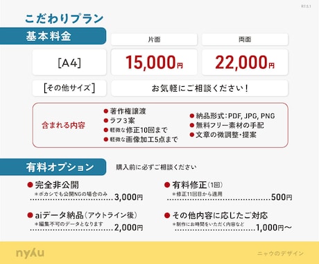 視線をキャッチ！細部までこだわったチラシを作ります わかりやすくて心をくすぐる！機能性バッチリで魅力的なデザイン イメージ2