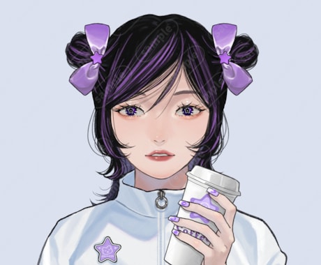 可愛らしい女の子アイコンを厚塗り風で制作いたします 少しリアルでかわいい女の子を描くのが得意です イメージ2