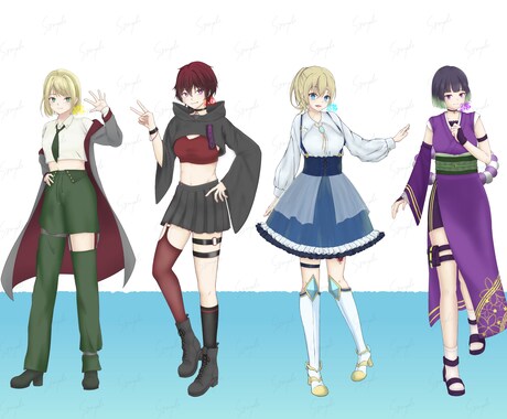あなただけの立ち絵を制作します こだわりの姿を一緒に作りましょう！ イメージ1