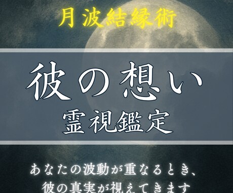 知りたい彼の想い、霊視でしっかり読み解きます 言葉にできない彼の想いを霊視で読み解きお伝えします イメージ1