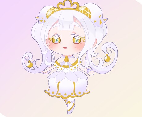 貴方だけのデフォルメイラスト描きます お顔はもちっと可愛さを残しつつスタイルのいいキャラを描きます イメージ2