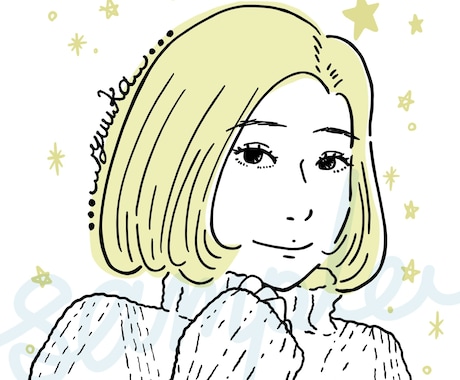 オシャレな線画アイコン/イラスト制作します youtube等SNSで目立つクールな絵を仕上げます。 イメージ2