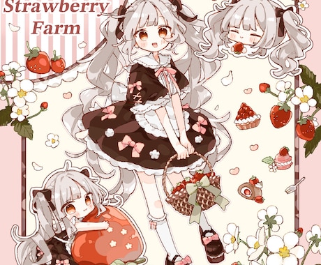 キュートな女の子描きます SNSアイコンから一枚絵まで、用途に合わせて描きます イメージ2