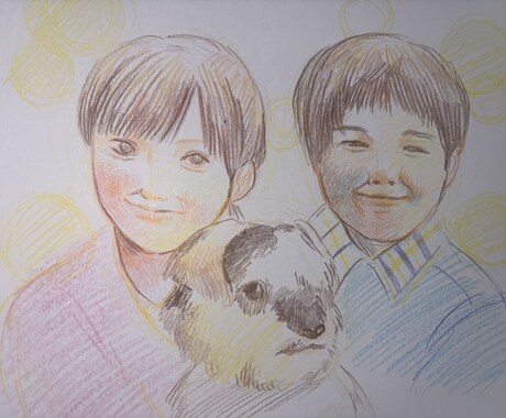 お好みの絵のタッチで似顔絵制作いたします 似顔絵検定一級所持者が情熱を込めて制作したいと思います。 イメージ2