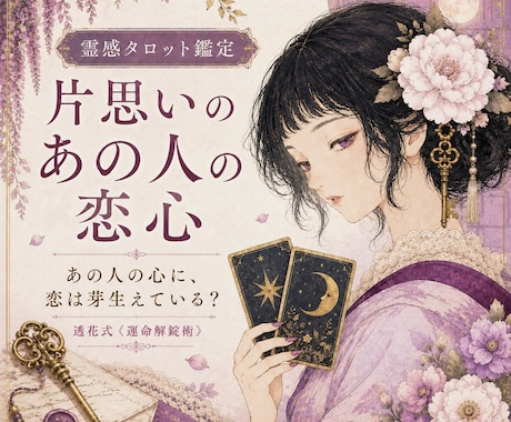 片思い｜あの人が恋愛対象に見ているか鑑定します あの人の心に、恋心は芽生えている？ イメージ1