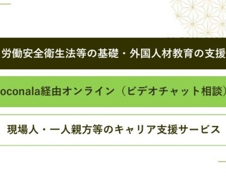 労働安全衛生法等の基礎、外国人材教育ご相談承ります 〜新規入場者教育に対して是非ご相談ください※英語一部対応可〜 イメージ1