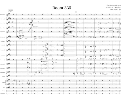 楽譜作成・アレンジ・採譜します Bigbandや小編成アンサンブルなど、何でもお任せ下さい！ イメージ2