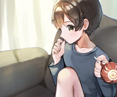 かわいいキャラクターの厚塗りイラスト描きます SNS用アイコンやサムネイル、動画内イラストグッズ化にも！ イメージ1