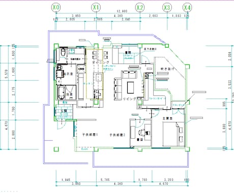 手書き・PDF図面を正確にトレースします 「そのまま使えるJW-CAD図面」を作成します。 イメージ1