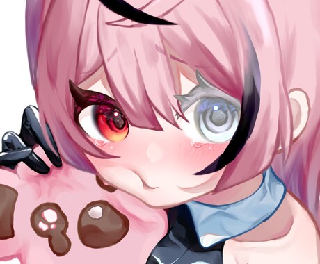 1枚絵を制作致します ぼかしを使用したパッキリしつつ優しいイラストを描きます イメージ2