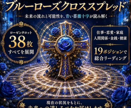 タロット38枚を展開し未来を総合的に読み解きます ローゼンタロットの38枚すべてを展開する最高峰の総合鑑定です イメージ1