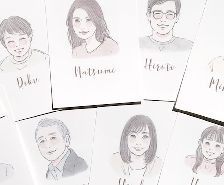 結婚式の似顔絵席札お作りします イメージ1