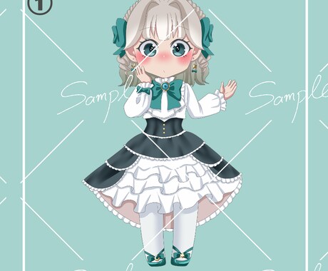 あなたの魅力的なミニキャラ承ります 色々なタイプのミニキャラを提供いたします。 イメージ2