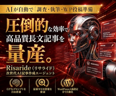 AI記事作成完全自動化ツールをココナラで販売します 独自のGPTsプロンプトでカスタマイズ可能＋SEO記事量産 イメージ1
