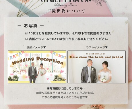 気まぐれロマンティックで結婚式ムービーを制作します 丸投げもこだわりもOK! ポップで可愛いオープニングムービー イメージ2