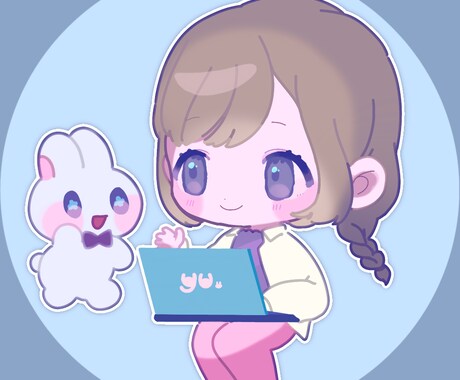 デフォルメイラスト・SNS等のアイコン描きます ❤︎かわいいキャラクターお任せください イメージ1