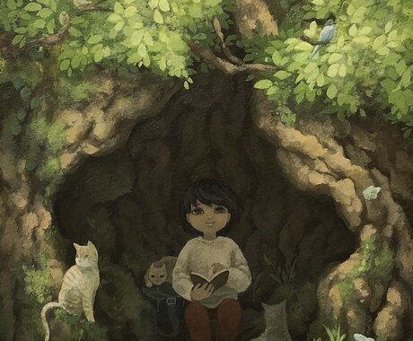 キャンバスにアナログイラストをお描きします プレゼントやインテリアなどにいかがでしょうか？ イメージ2