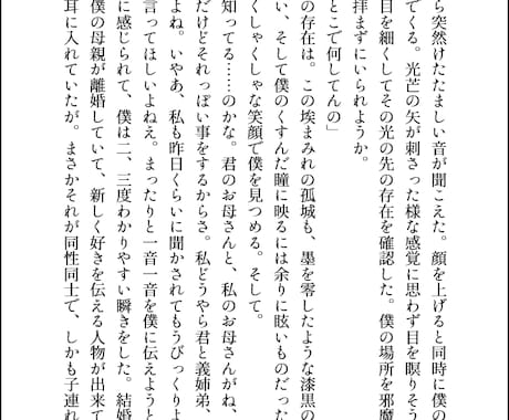 小説書かせて頂きます 創作、版権ジャンル問いません！　幅広い文章形態での執筆です！ イメージ2