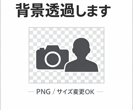 画像の背景透過＋サイズ変更を丁寧に行います 背景透過とサイズ調整を丁寧に仕上げます イメージ1