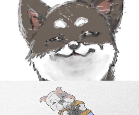 シンプルなイラスト又はポップなイラスト制作します お気に入りの写真などをイラストにして名刺などのアクセントに！ イメージ2