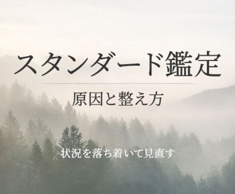 今の状況と気持ちを整理します スタンダード鑑定｜状況と感情を整理し判断を整える イメージ1