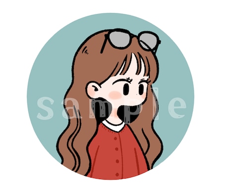 シンプルでかわいいアイコンお描きします SNS・ブログ等のアイコンに☺︎お手頃価格1000円〜 イメージ2