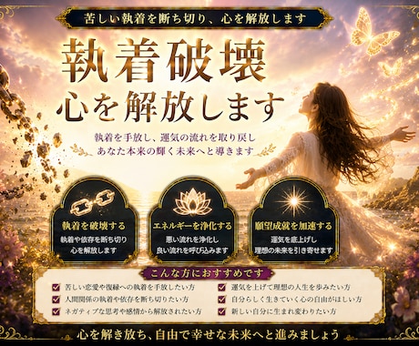 鑑定   焦りや執着 完全破壊します 願いを叶える第一歩は焦りや執着を棄てること イメージ1