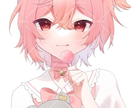 1枚絵、アイコン、サムネイル等お描きします かわいい系･病み系など幅広いジャンルに対応！ イメージ2