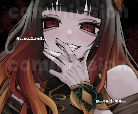 可愛くダークなイラストを描きます 個人も活動者の方のご依頼も大歓迎 イメージ2