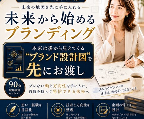 あなたの価値を“ブランド設計図”として可視化します 未来から始めるブランディング｜想いと価値を“伝わる形”へ イメージ1