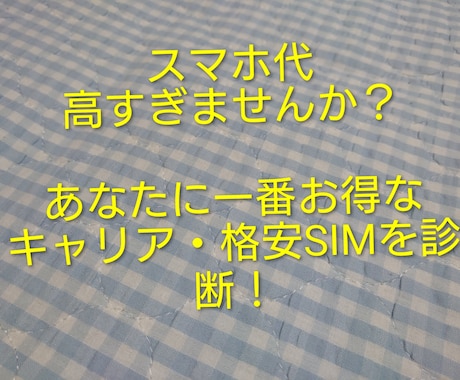 格安SIMやスマホ相談！ピッタリの会社を探します イメージ1