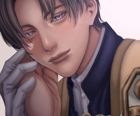 印象的な表情と光で魅せるキャライラストを描きます イメージ1
